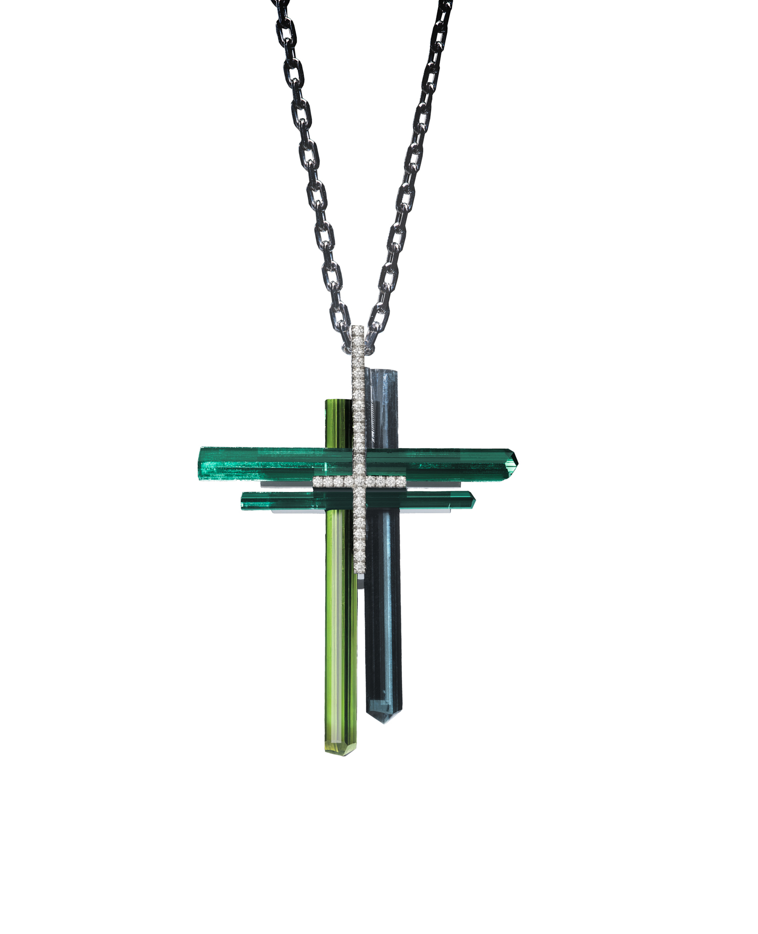 MM_pendentif-Green-spirit_fond-blanc3 Bague Voilier en or blanc 18k sertie de diamants 0.20 ct.